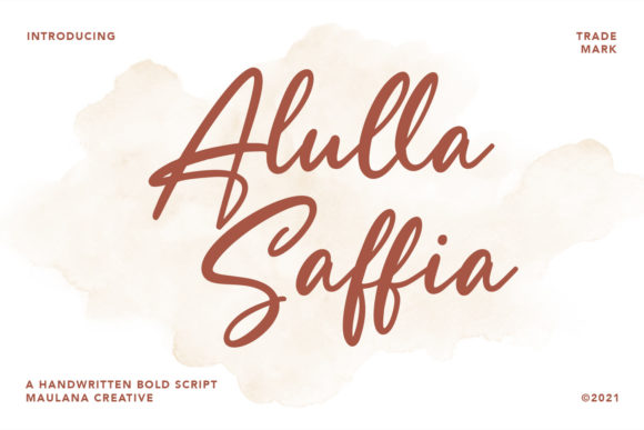 Alulla Saffia: A Script Font for Elegant Web Design