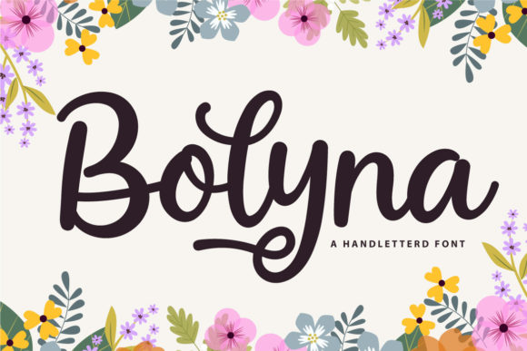 Bolyna: Elegant Script Font for Crafters
