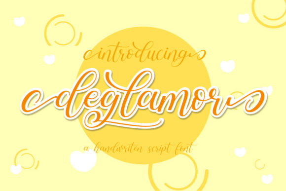 Deglamor Font: A Delicate Script for Editorial Elegance