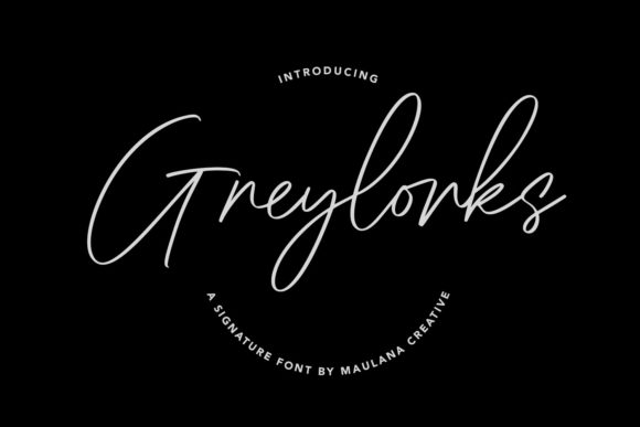 Greylorks: A Delicate Script Font for Web Design