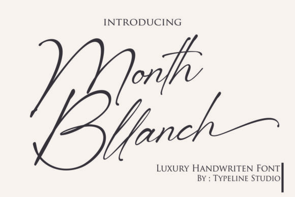 Month Bllach: A Script Font for Creative Campaigns