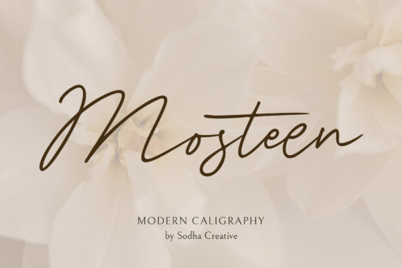 Mosteen: A Script Font That Elevates Editorial Design