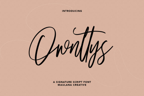 Ownttys: A Stylish Script Font for Crafters
