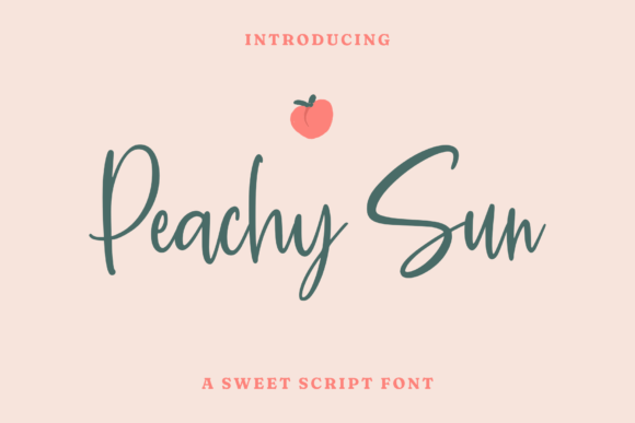 Peachy Sun: A Handwritten Font for Editorial Design