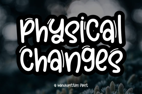 Physical Changes Font for Business