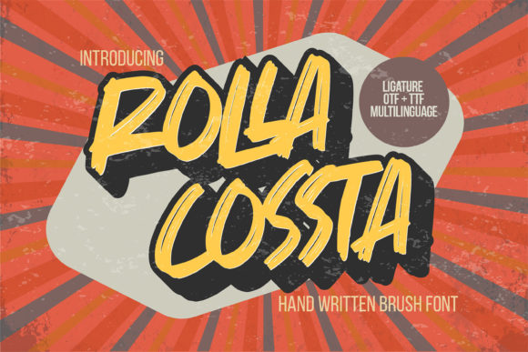 Rolla Cossta: A Fun Script Font for Creative Marketing