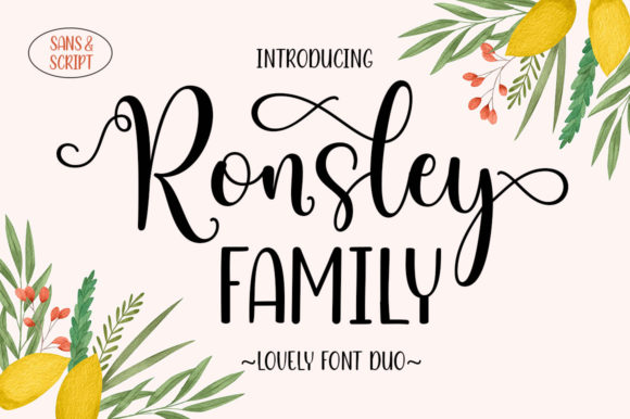 Ronsley Family Duo: A Font for Business Style