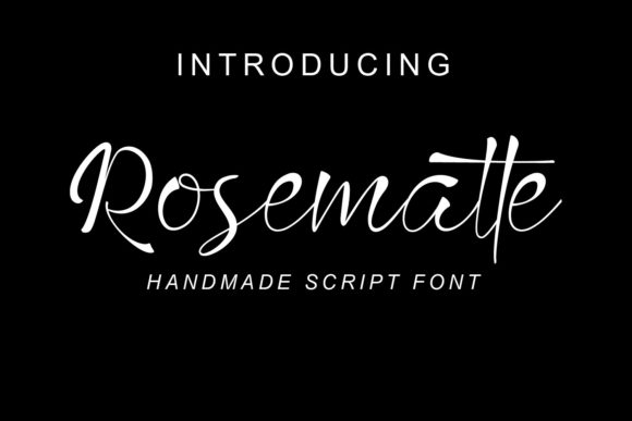 Rosematte: A Playful Script Font