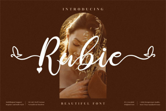 Rubie: A Script Font for Digital Marketing