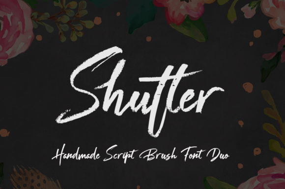 Shutter and White Font for Web Design