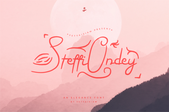 Steffi Ondey: A Refined Script Font