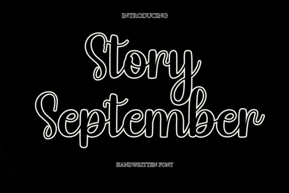 Story September Font for Web Design
