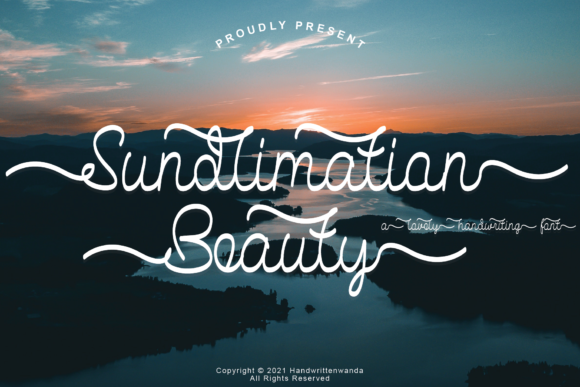 Sundlimation Beauty: A Refined Script Font