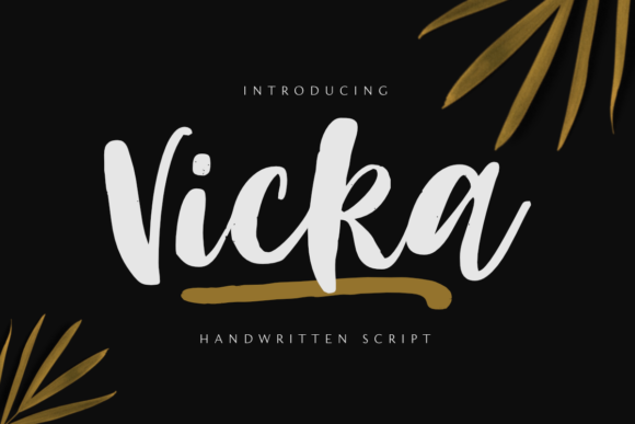 Vicka: A Script Font for Real-World Design